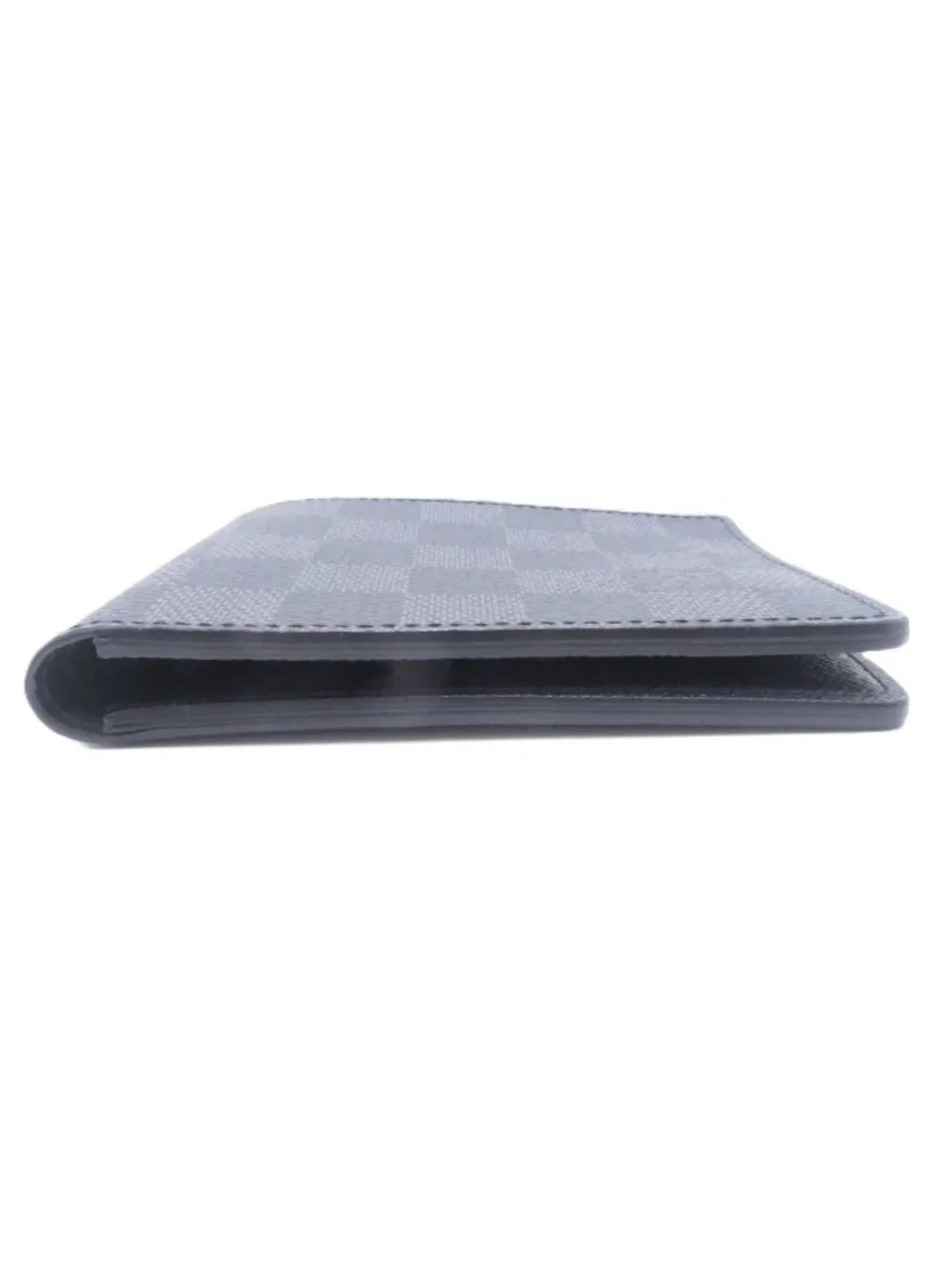 Louis Vuitton Portefeuille Slender Damier Graphite Bifold Wallet Canvas Gray